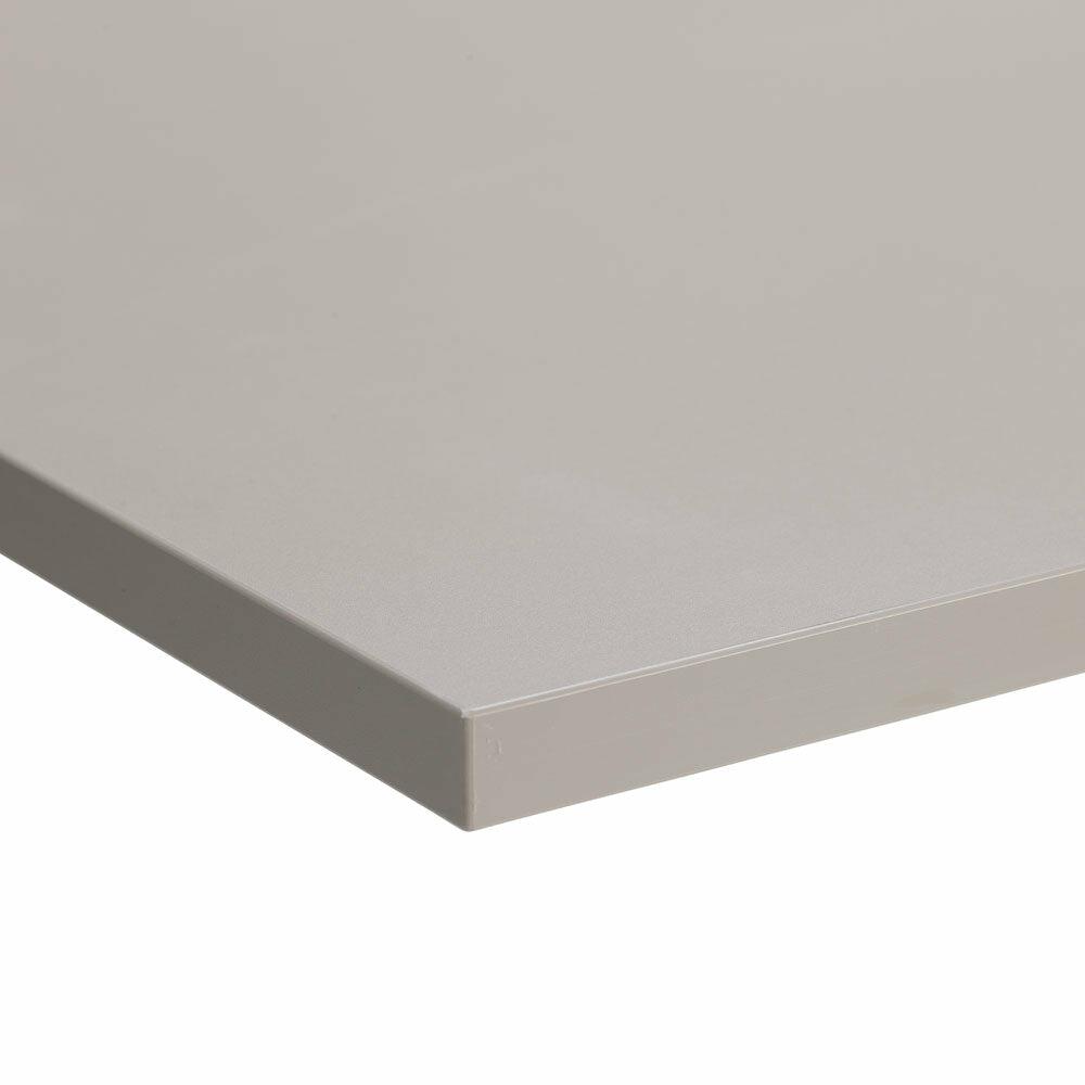 Close-up of stone MFC desk top surface finish