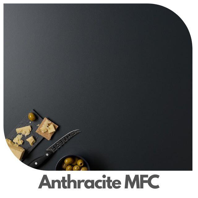 Anthracite MFC desk top 25mm office worktop with dark grey finish