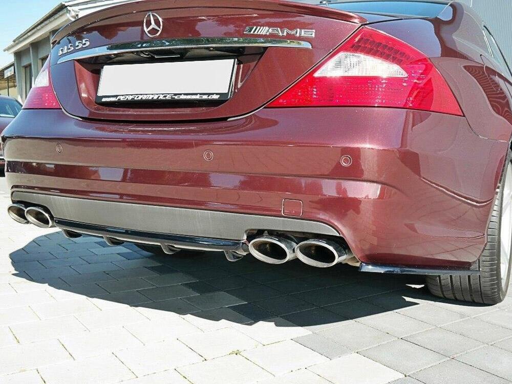 Rear Valance Mercedes CLS C219 55 AMG (2004-2006) - Carbon Look