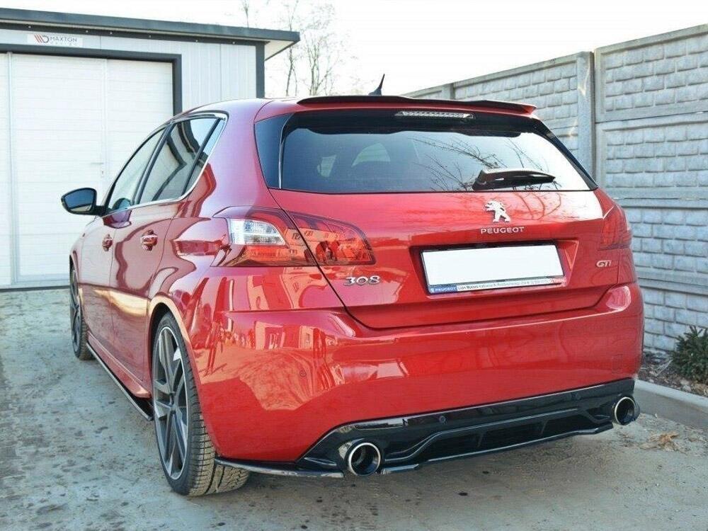 Central Rear Splitter Peugeot 308 II GTI (Without Vertical Bars)