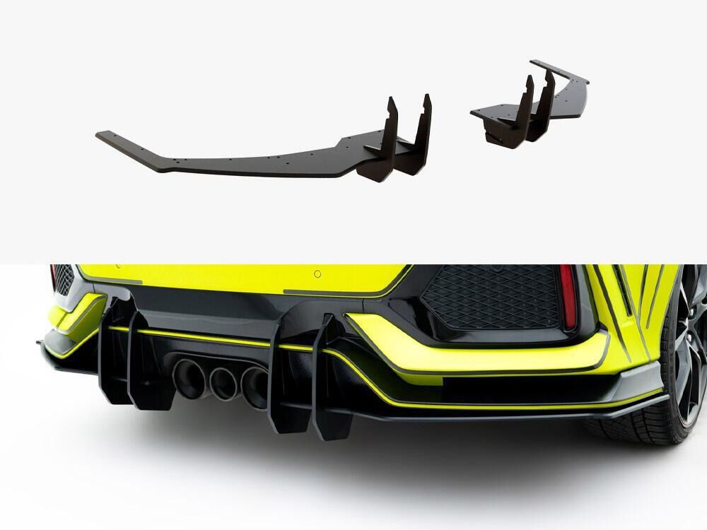 Street PRO Rear Diffuser V.2 Honda Civic Type-R Mk10 / Mk10 Facelift