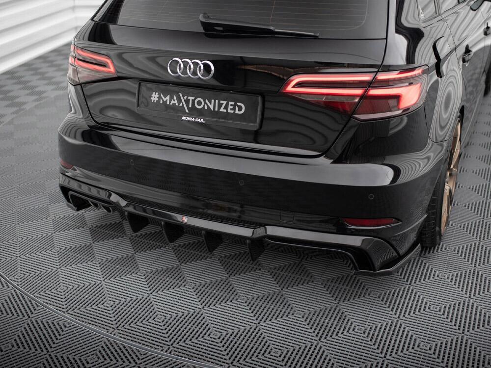 Rear Valance Audi A3 S-Line Sportback 8V Facelift (Version with dual exhausts on one side)