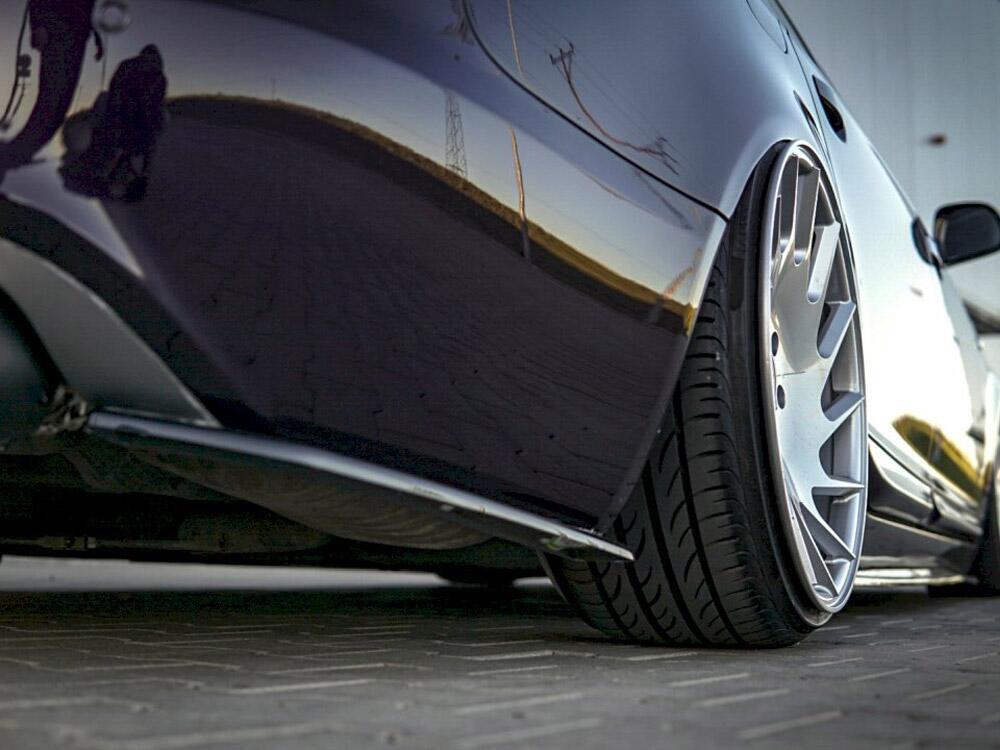 Rear Side Splitters Audi A6 C6 S-line Facelift Sedan (2008-2011) - Textured