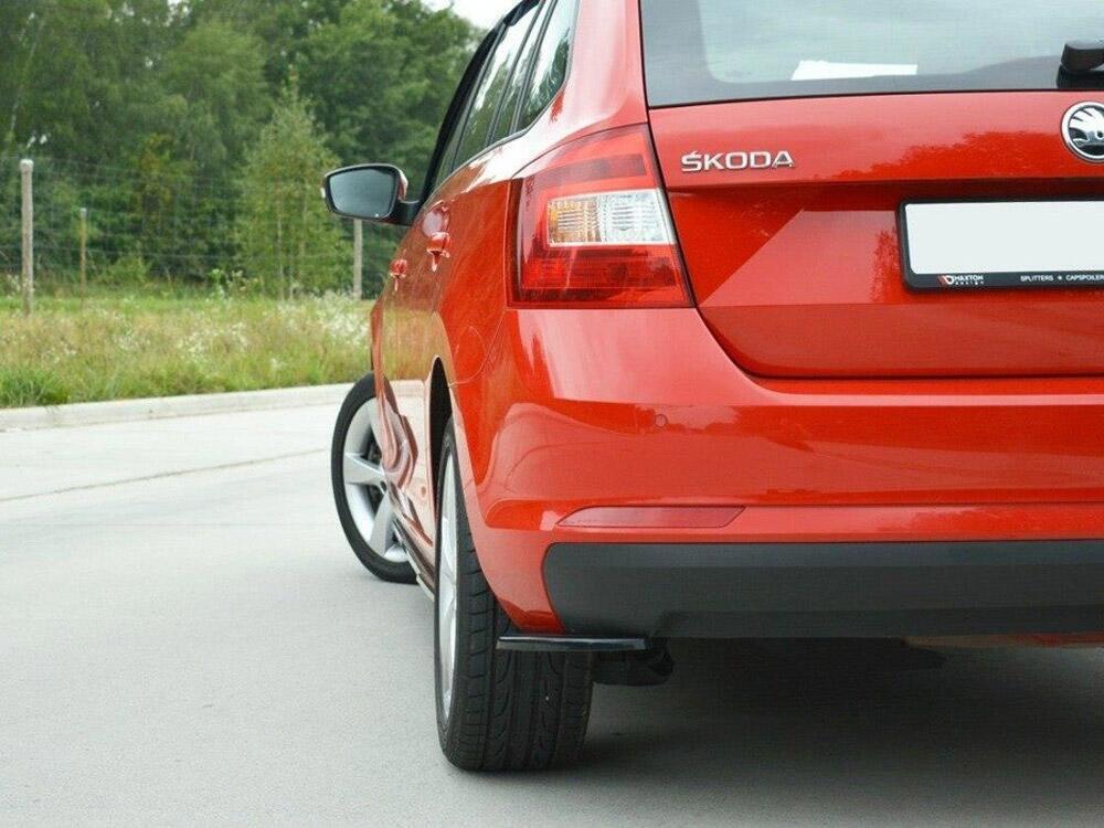Rear Side Diffusers Skoda Rapid Spaceback - Textured