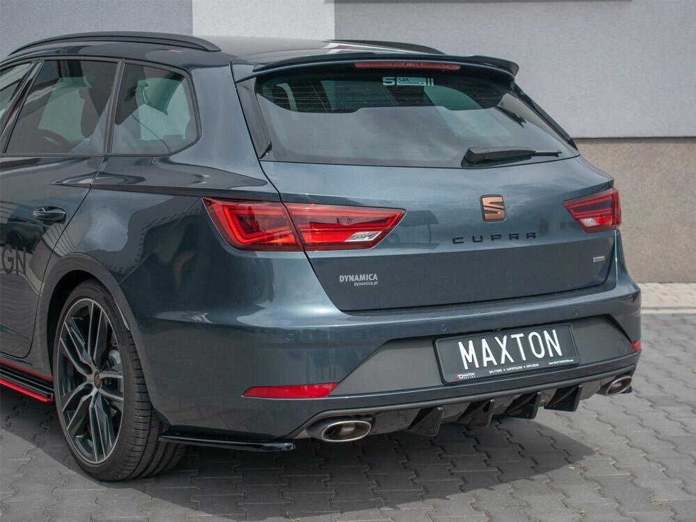 Rear Side Splitters V1 Seat Leon MK 3.5 Cupra ST (2017-) - Carbon Look