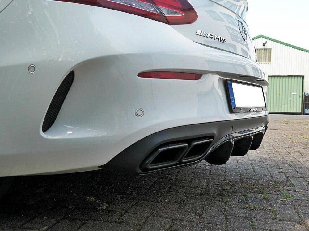 Rear Valance Mercedes C 205 63 AMG Coupe (2016-2018) - Textured