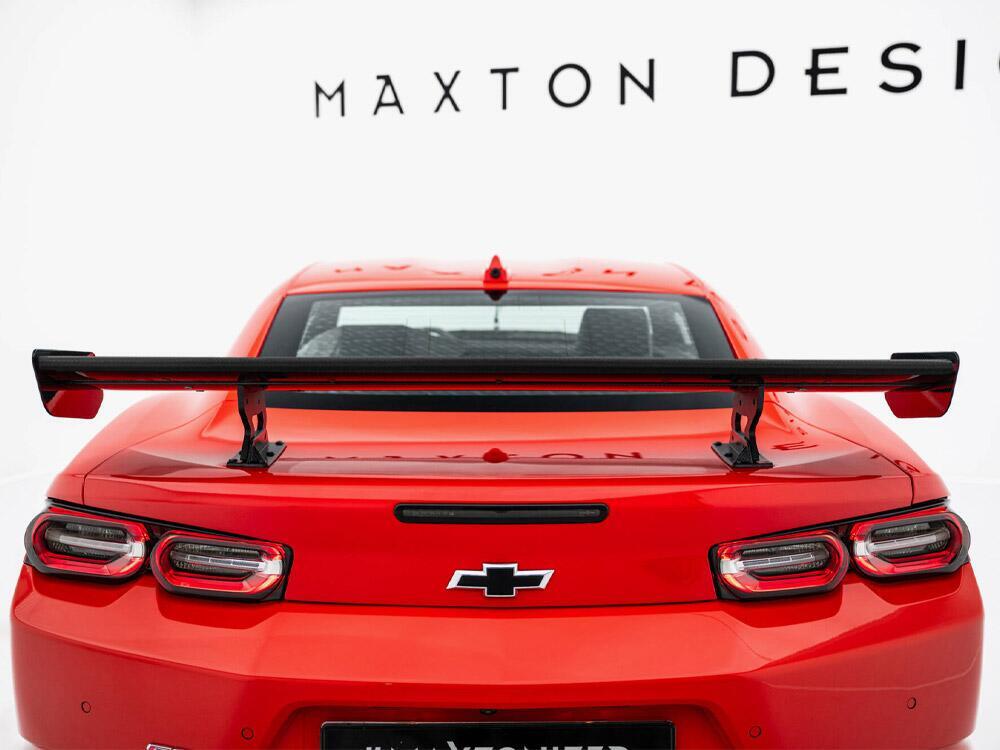 Carbon Spoiler With Internal Brackets Uprights Chevrolet Camaro SS Mk6 Facelift