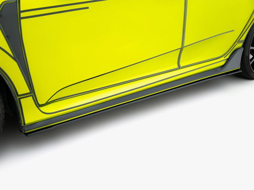 Street PRO Side Skirt Diffusers V.2 Honda Civic Type-R Mk10 / Mk10 Facelift