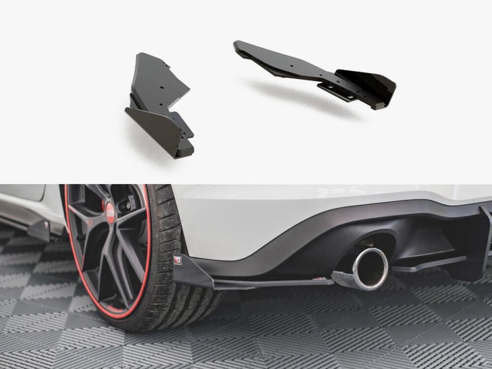 Street Pro Rear Side Splitters + Flaps Volkswagen Golf GTI / GTE / R-Line Mk8