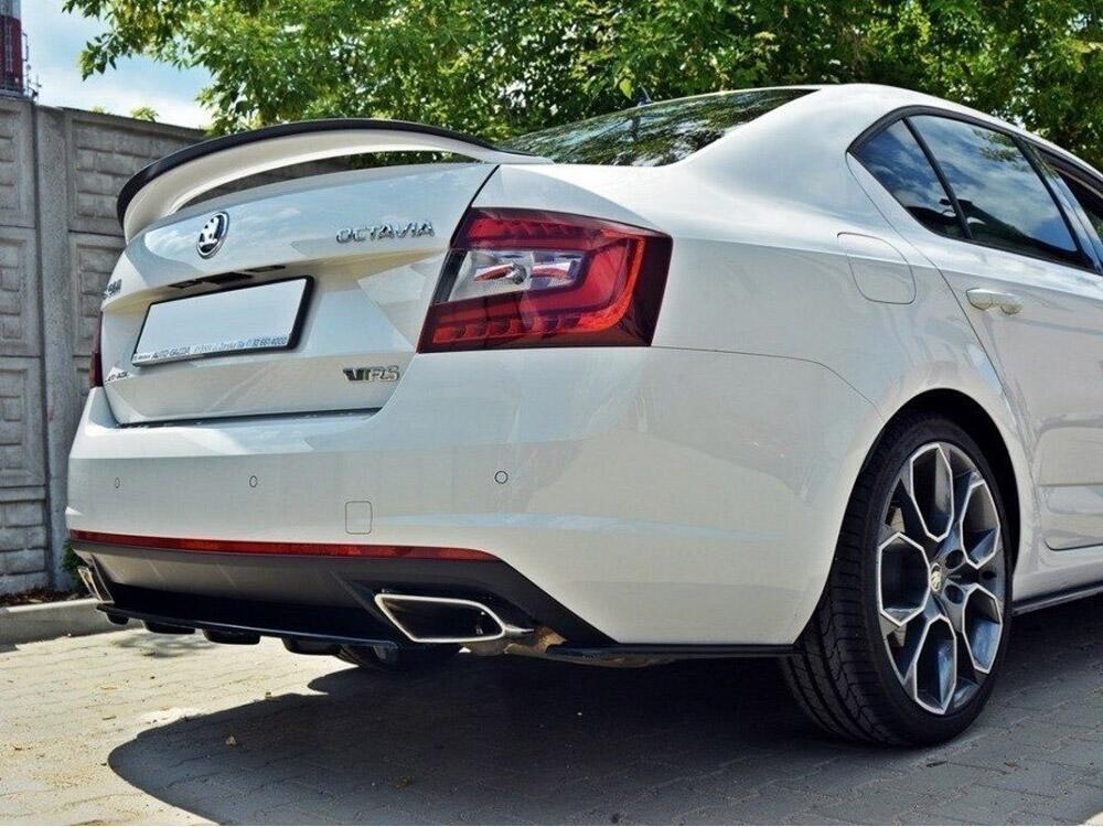 Rear Side Splitters Skoda Octavia MK3 VRS/ MK3.5 VRS Hatchback/estate (2013-2019) - Carbon Look