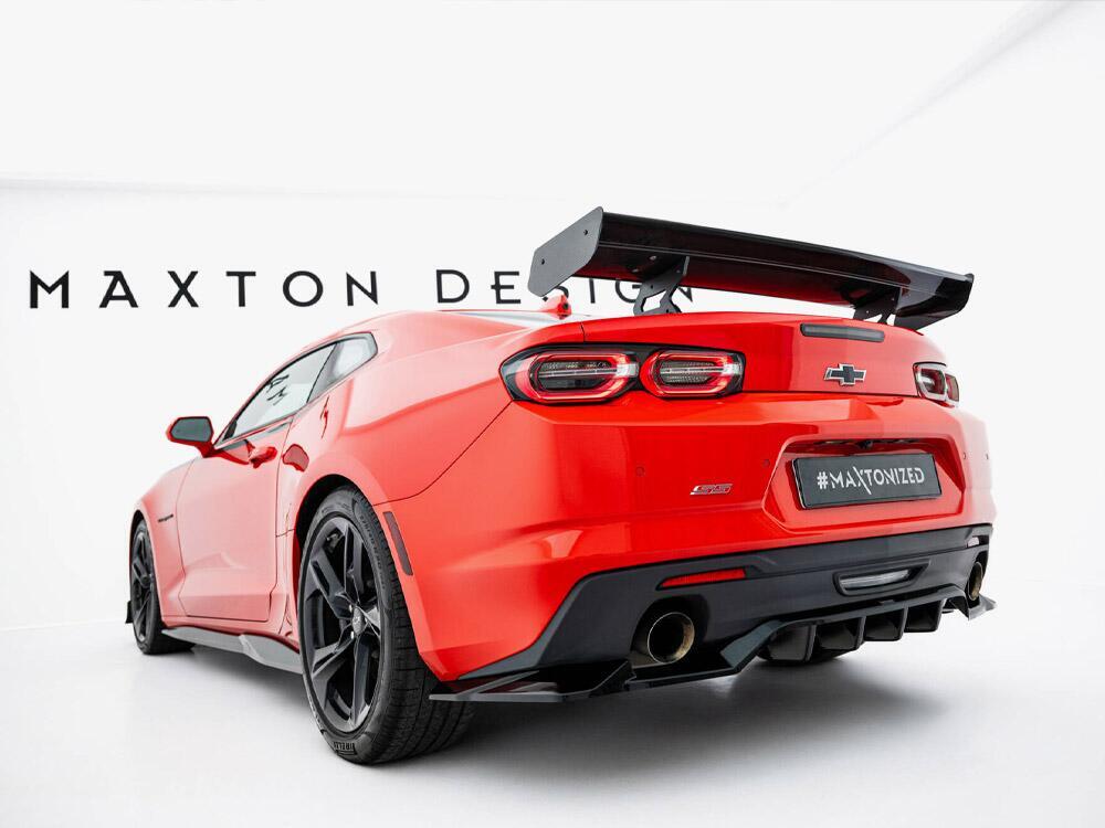 Carbon Spoiler With Internal Brackets Uprights Chevrolet Camaro SS Mk6 Facelift