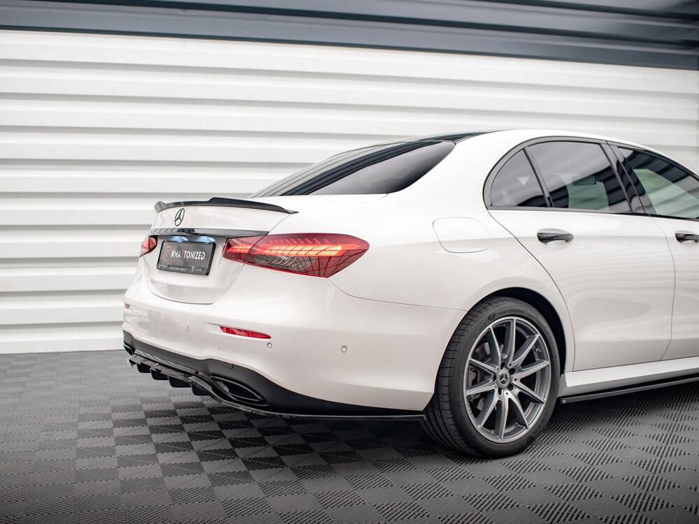 Rear Splitter (Vertical Bars) Mercedes E AMG-Line Sedan W213 Facelift