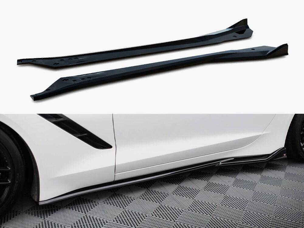 Side Skirts Diffusers V.2 Chevrolet Corvette C7