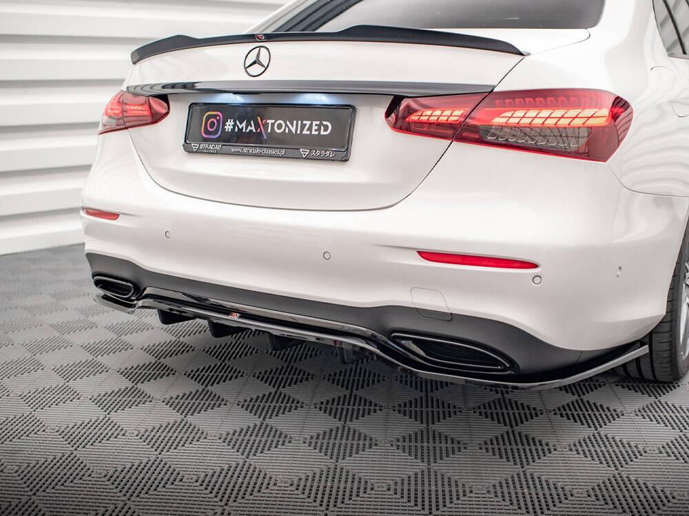 Rear Splitter (Vertical Bars) Mercedes E AMG-Line Sedan W213 Facelift