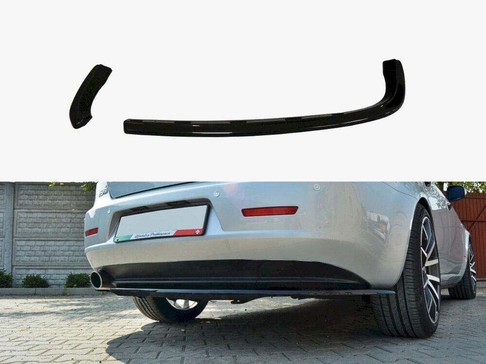 Central Rear Splitter Alfa Romeo 159 (Without Vertical Bars) - Carbon Look
