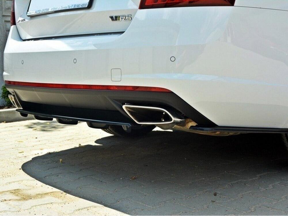 Rear Side Splitters Skoda Octavia MK3 VRS/ MK3.5 VRS Hatchback/estate (2013-2019) - Carbon Look