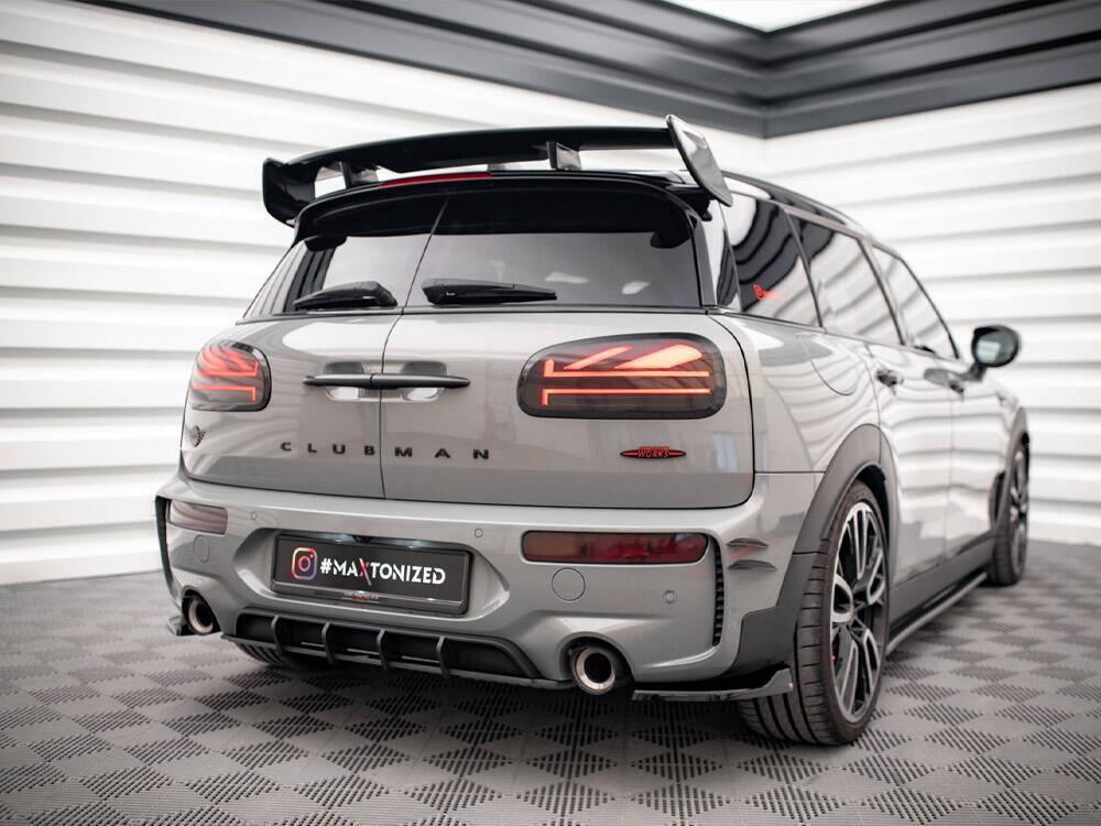 Street PRO Rear Diffuser Mini Cooper Clubman John Cooper Works F54 Facelift - Black-Red