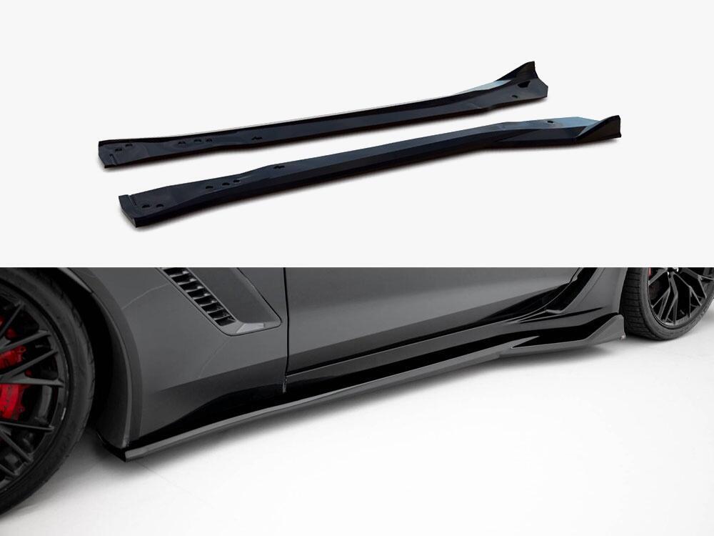 Side Skirts Diffusers Chevrolet Corvette Z06 C7