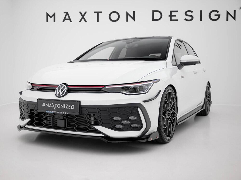 Front Splitter V.3 + Flaps Volkswagen Golf GTI / GTE / R-Line Mk8 Facelift