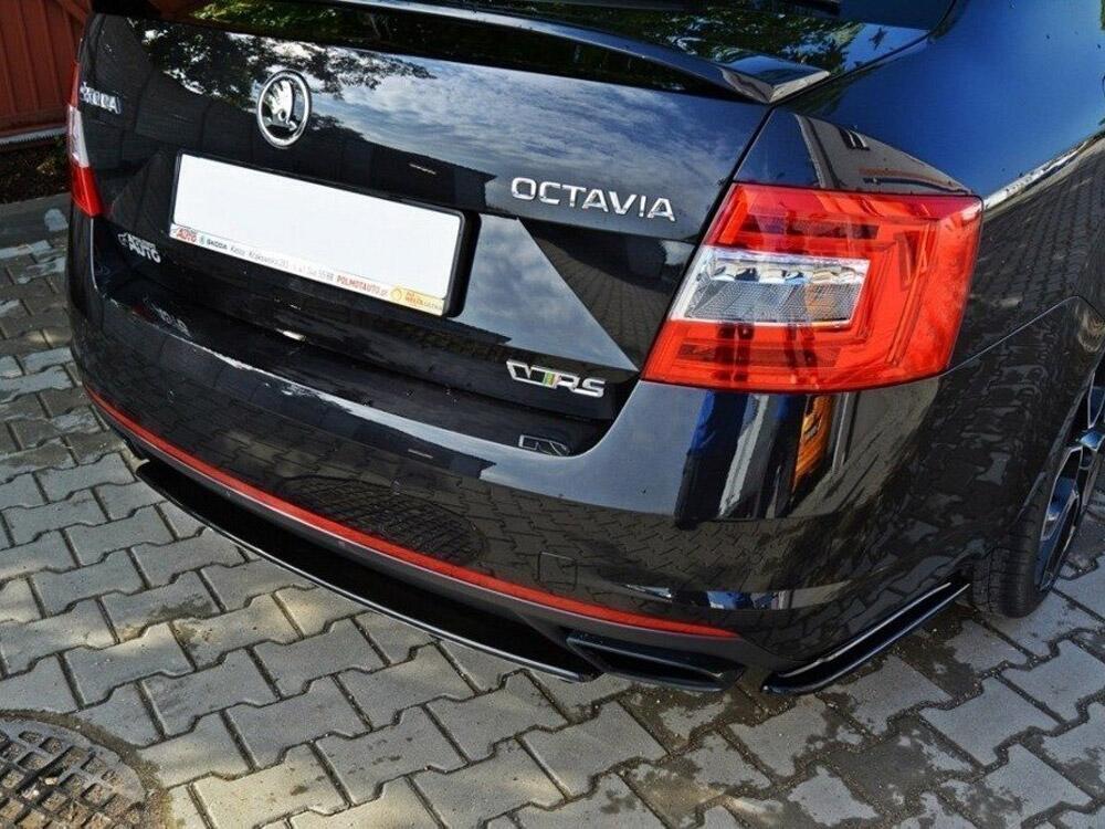 Rear Side Splitters Skoda Octavia MK3 VRS/ MK3.5 VRS Hatchback/estate (2013-2019) - Carbon Look