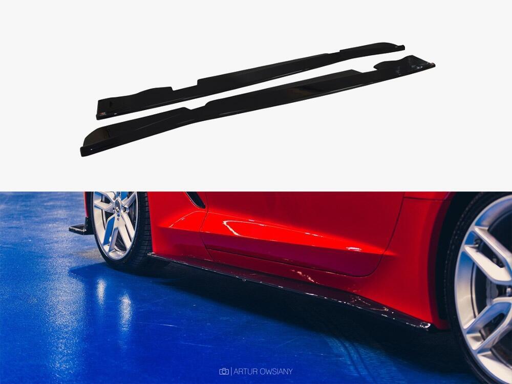 Side Skirts Diffusers V.1 Chevrolet Corvette Stingray / Grand Sport C7