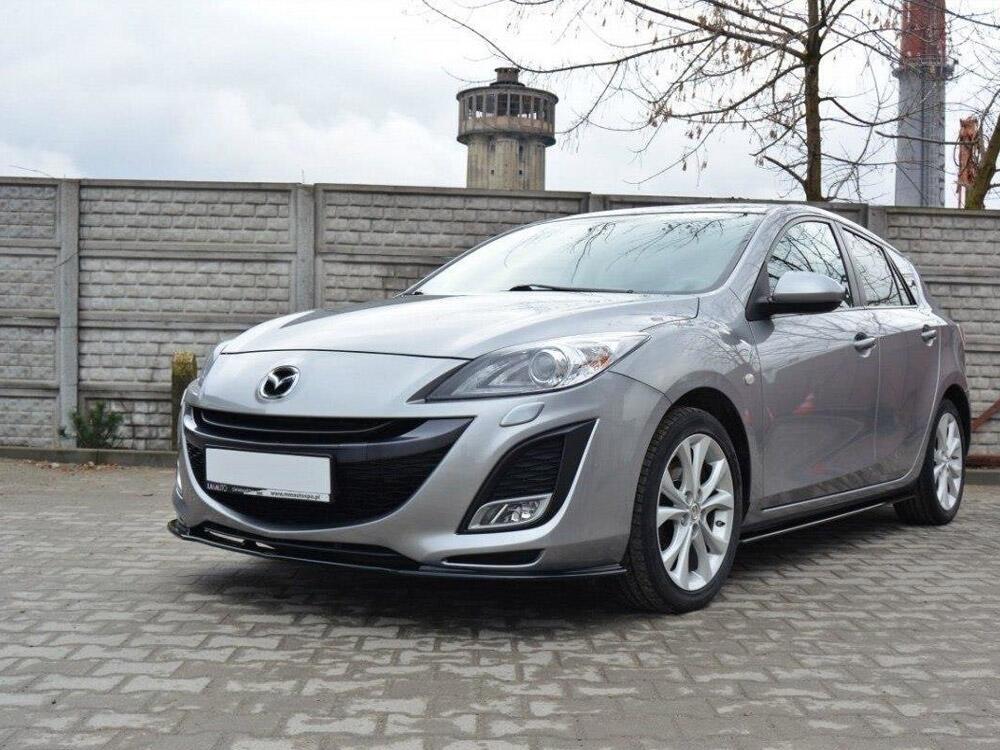 Front Splitter Mazda 3 Mk2 Sport (Preface) - Carbon Look