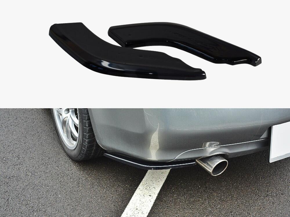 Rear Side Splitters Infiniti G35 Coupe (2003-2007) - Textured