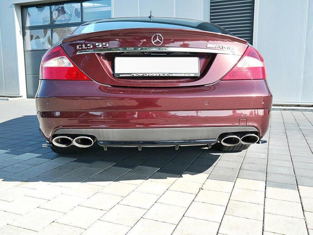 Rear Valance Mercedes CLS C219 55 AMG (2004-2006) - Carbon Look