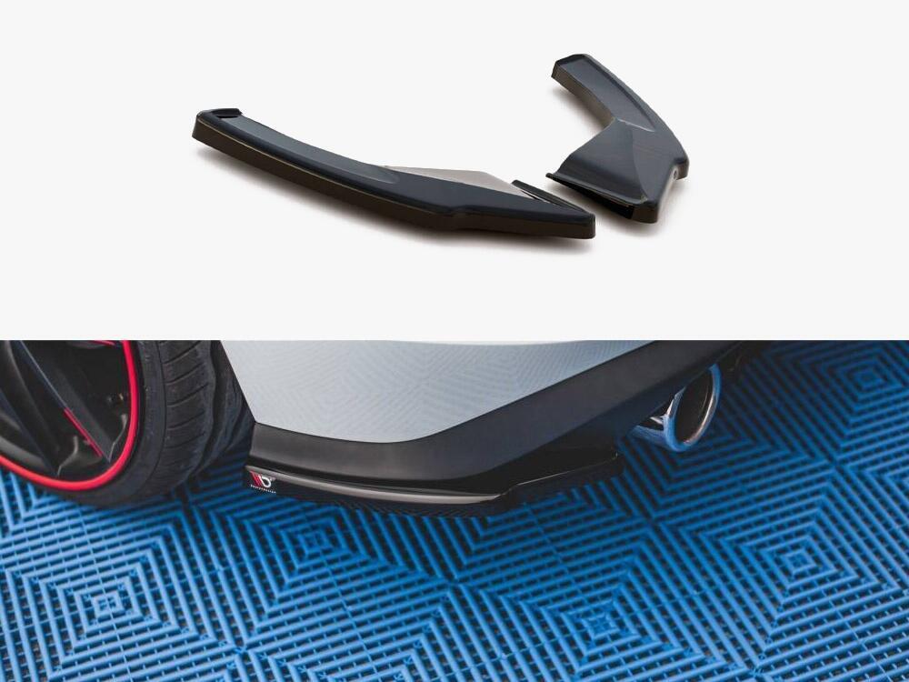 Rear Side Splitters V.1 Volkswagen Golf GTI / GTE / GTD Mk8 - Carbon Look