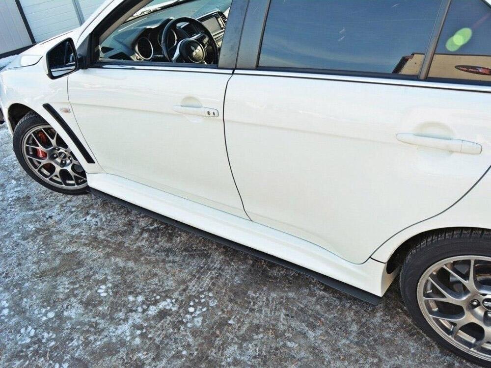 Racing Side Skirts Diffusers Mitsubishi Lancer EVO X (2007-2015)