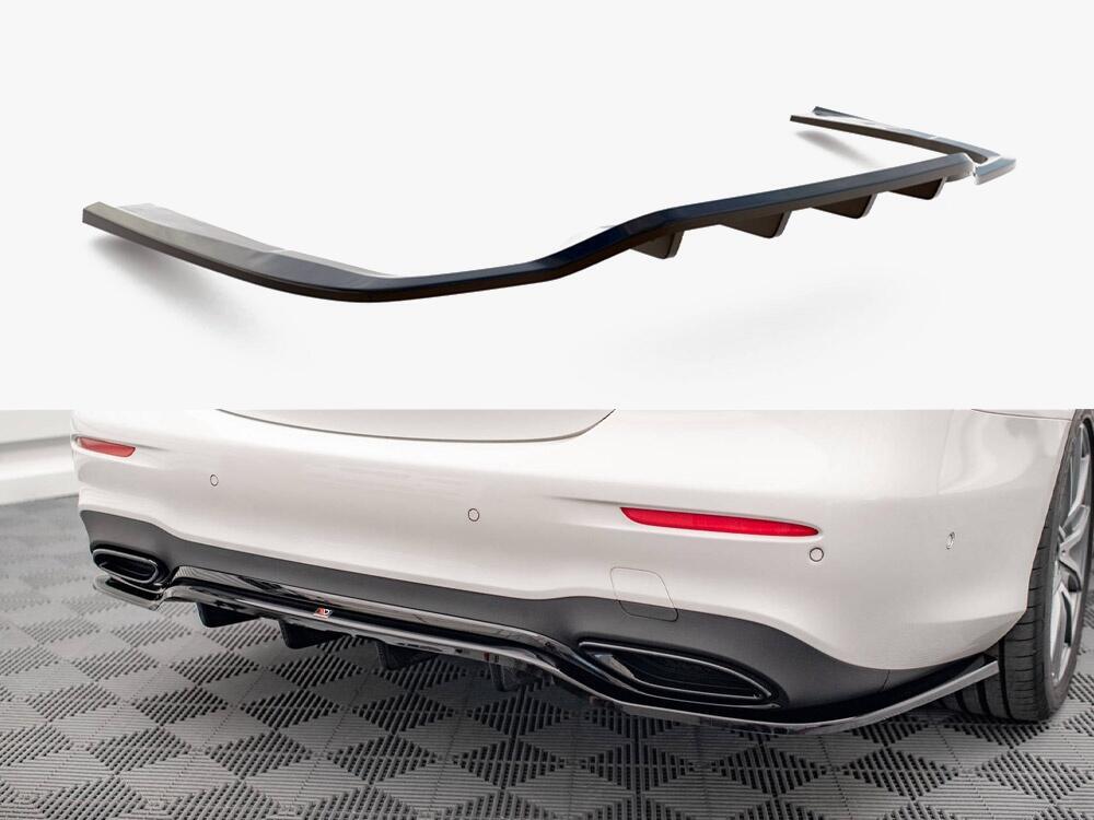 Rear Splitter (Vertical Bars) Mercedes E AMG-Line Sedan W213 Facelift