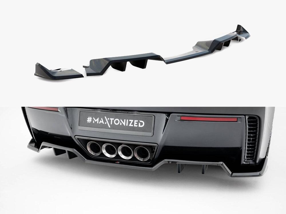 Rear Splitter (Vertical Bars) + Rear Side Splitters Chevrolet Corvette Z06 C7