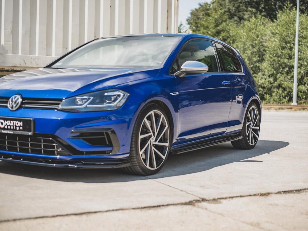 Side Skirts Diffusers V.4 Volkswagen Golf R / R-Line Mk7 Facelift