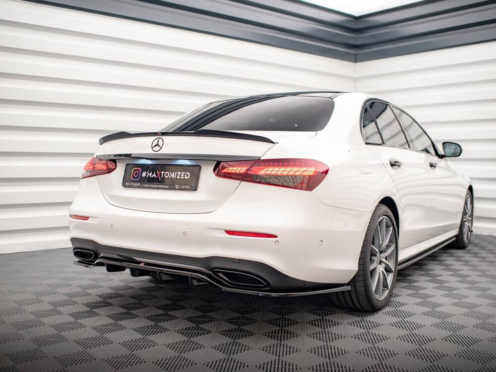 Rear Splitter (Vertical Bars) Mercedes E AMG-Line Sedan W213 Facelift