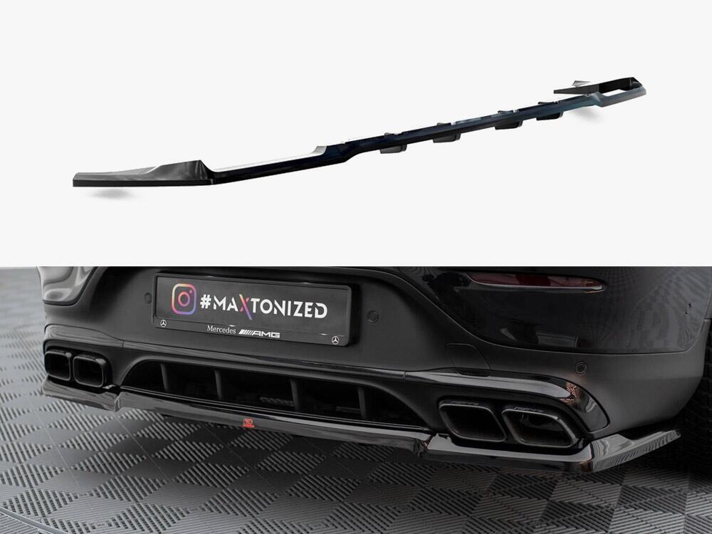 Rear Splitter (Vertical Bars) Mercedes-AMG GLC 63 Coupe C253 Facelift