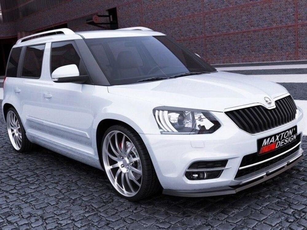 Front Splitter Skoda Yeti CITY Facelift Model (2013-UP) - Textured