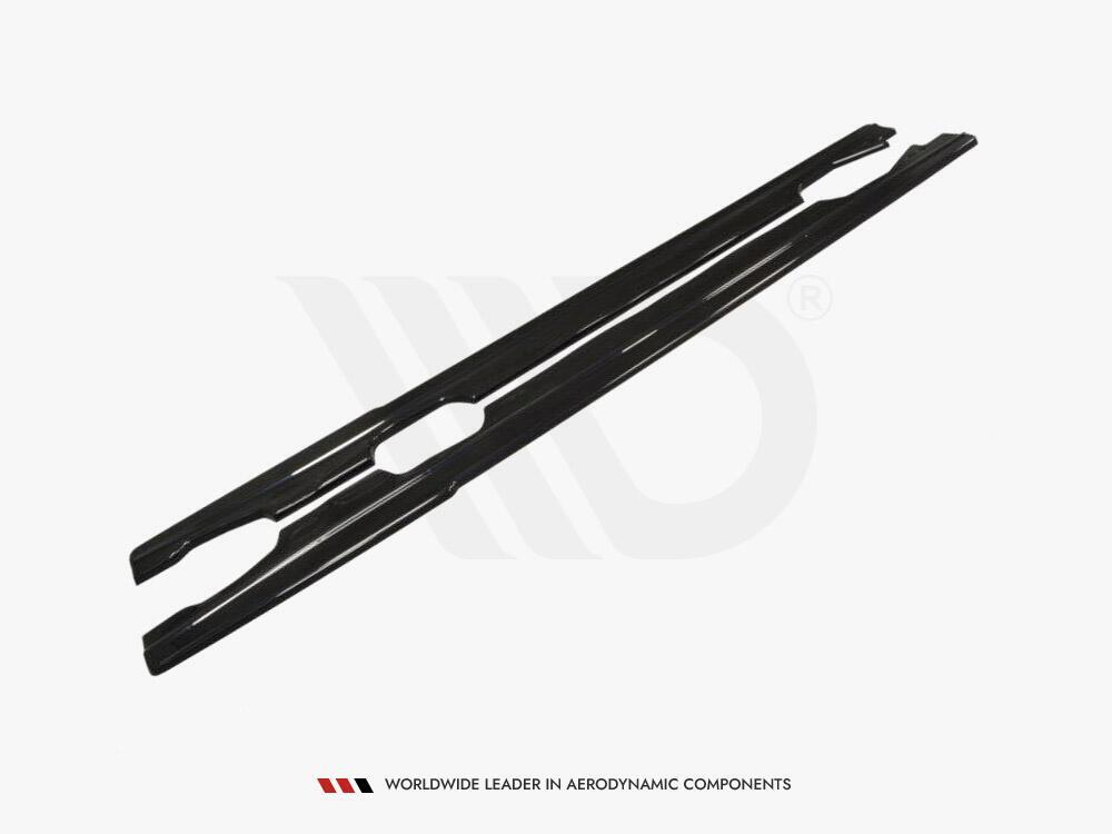 Side Skirts Diffusers Renault Megane MK4 Hatchback (2016-UP) - Textured