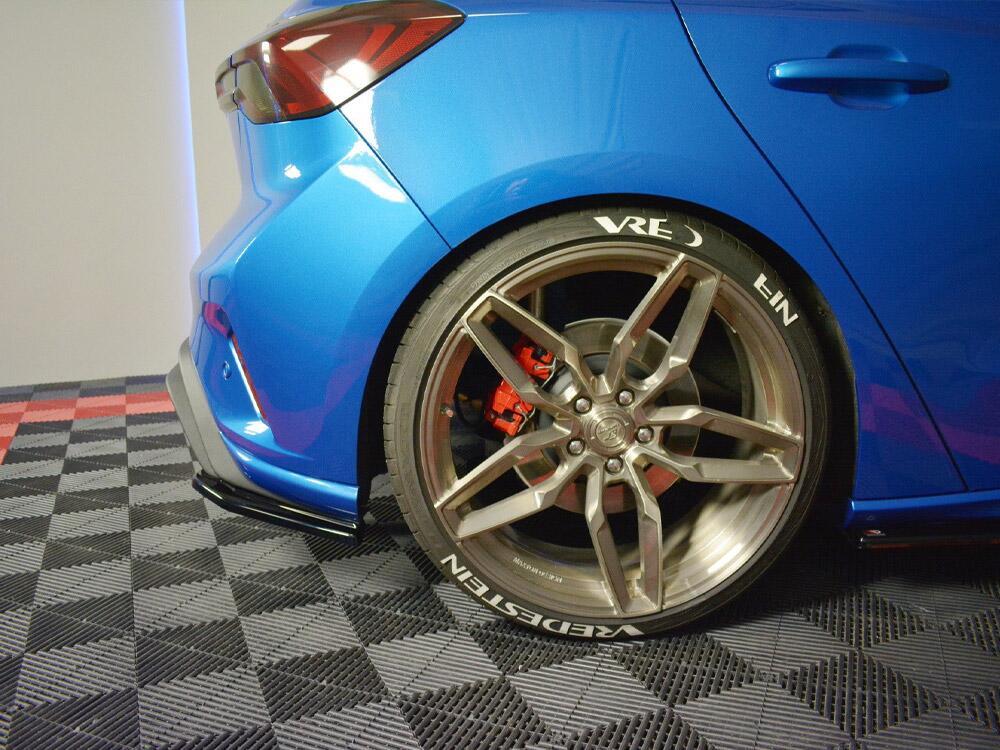 Rear Side Splitters V.2 Ford Focus ST-Line Mk4 - Textured