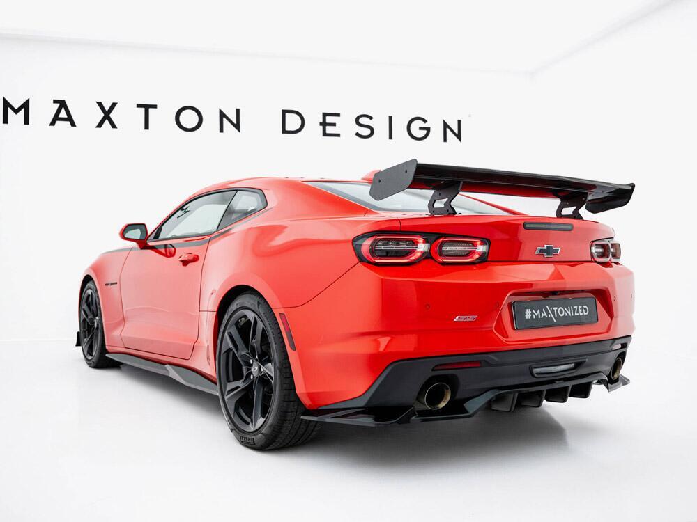 Carbon Spoiler With Internal Brackets Uprights Chevrolet Camaro SS Mk6 Facelift