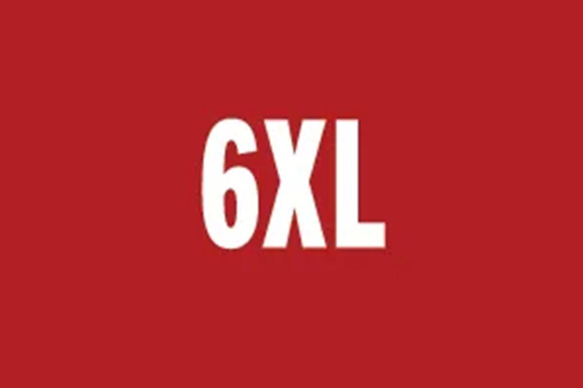 Big men’s 6XL clothing collection including T-shirts, polos, shirts, hoodies, knitwear, shorts and pyjamas