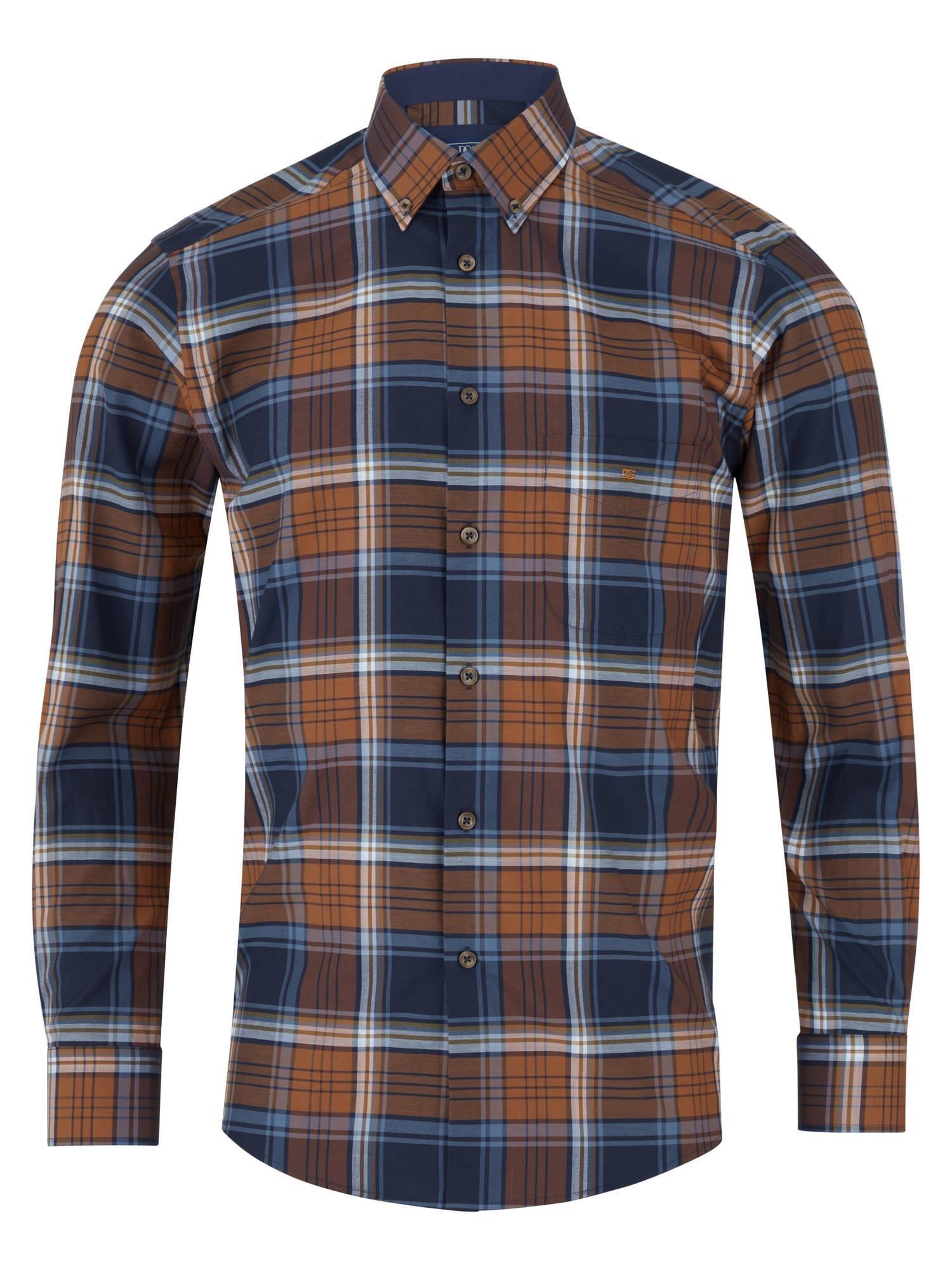 Douglas & Grahame Multi Check Shirt with Chest Pocket