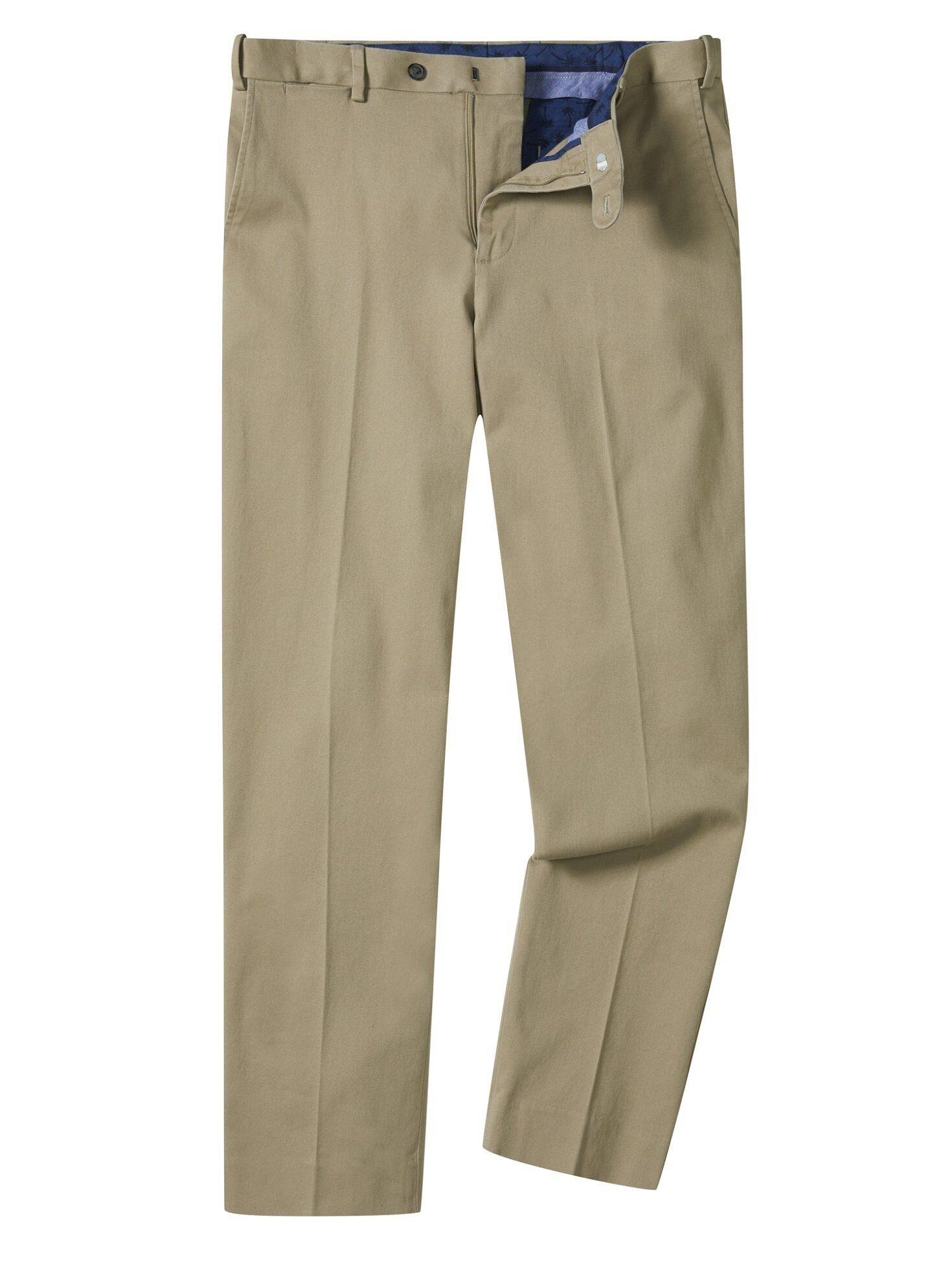 Big waist men’s chinos in stone with stretch fabric by Skopes