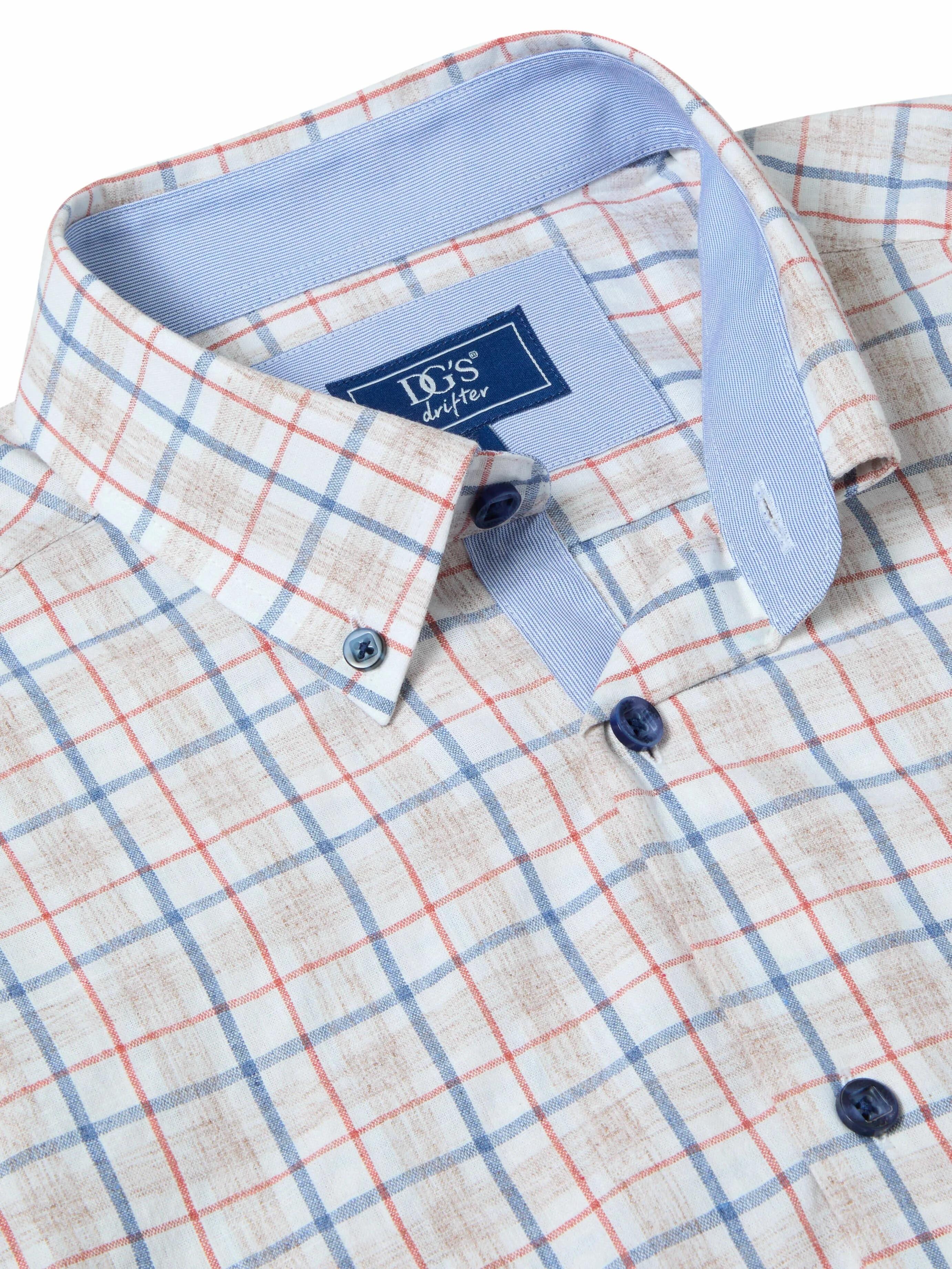 Big and tall check casual shirt with chest pocket