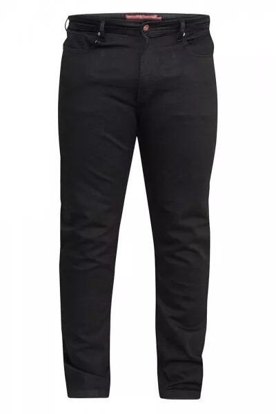 D555 Claude black jeans with tapered fit and stretch denim