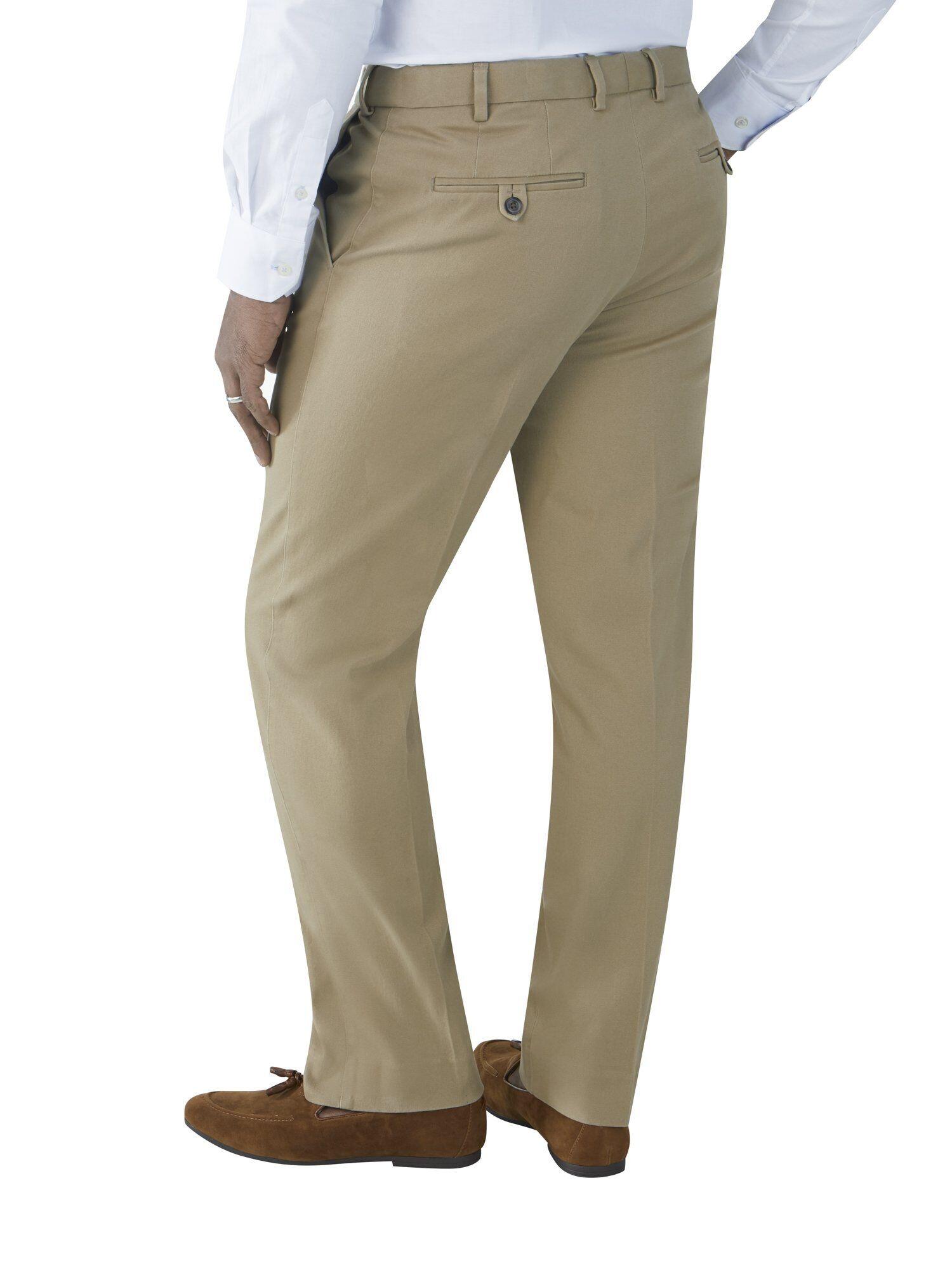 Big men’s Skopes stretch Antibes chino trousers in stone