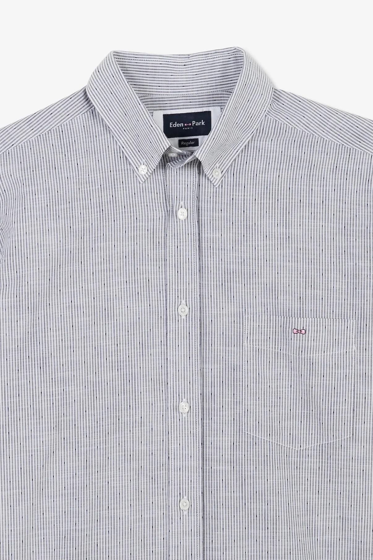 Dobby Weave Eden Park Men's Shirt with chest pocket