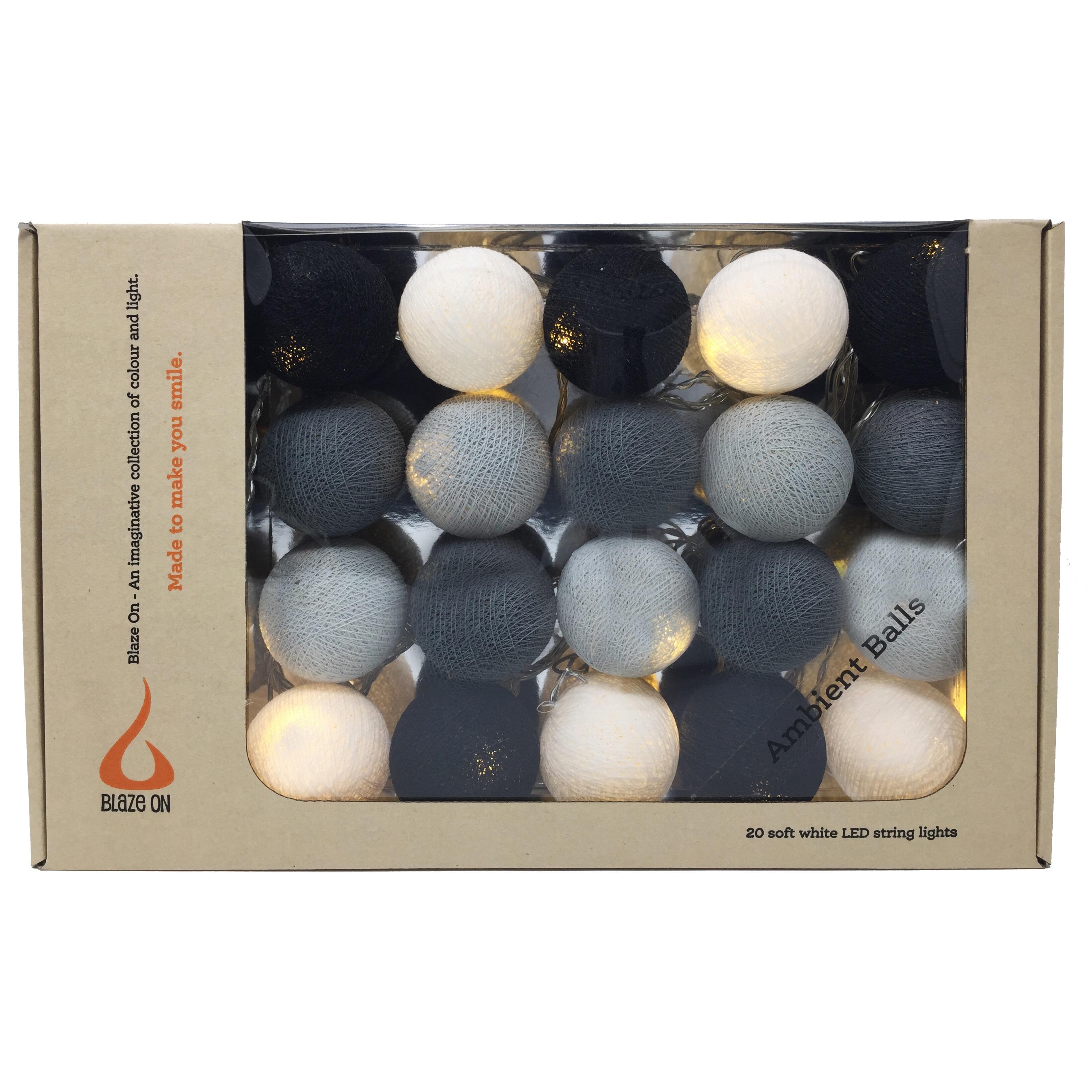 Ambient Balls 20 Lights Grey Tones