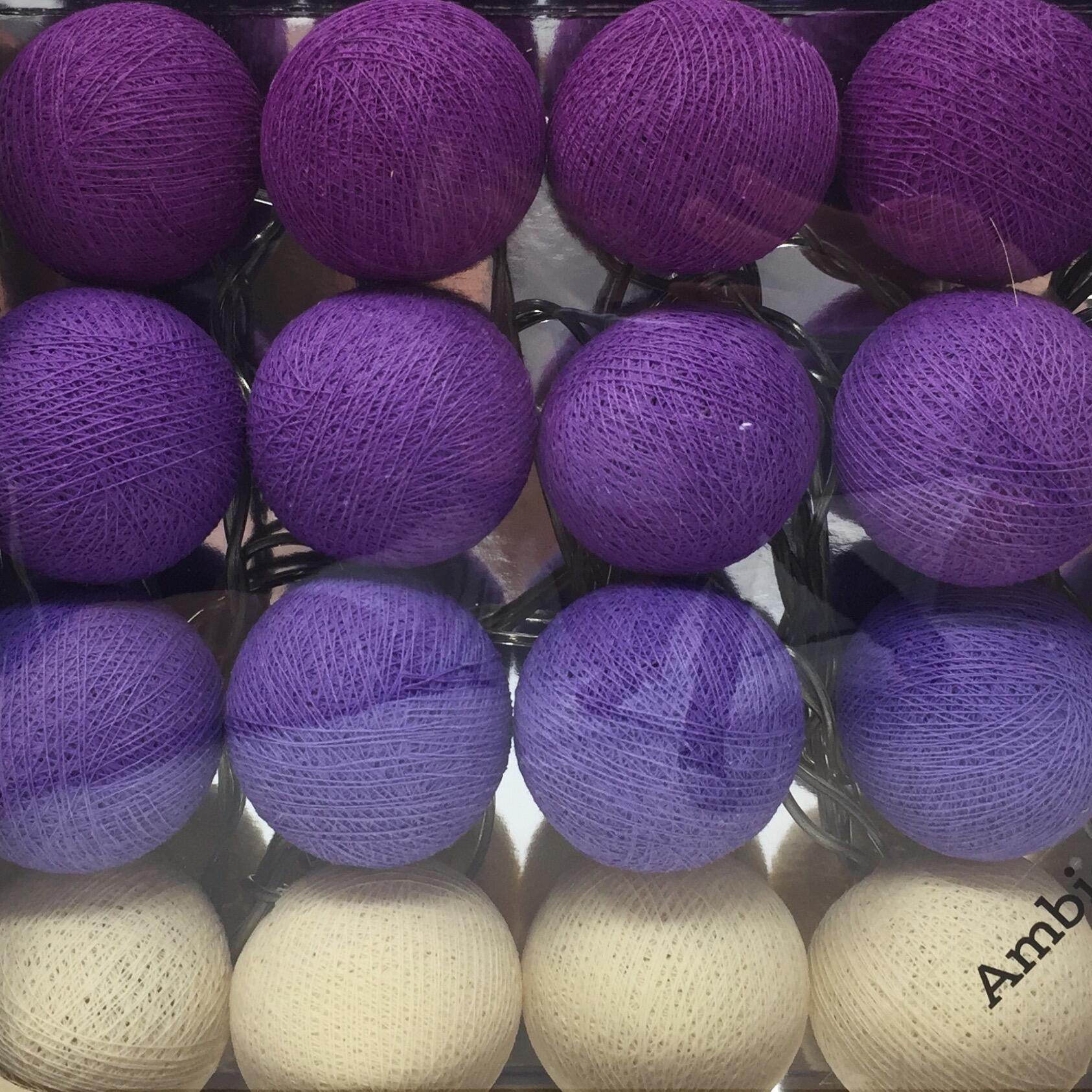 Ambient Balls 30 Lights Purple Tone