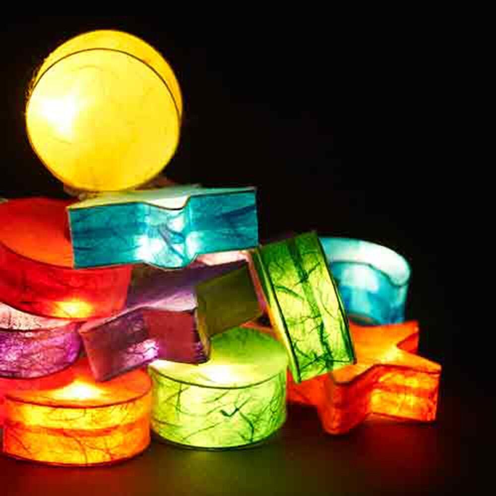 Blaze On Star, Sun & Moon 30 LED fairy lights in Rainbow
