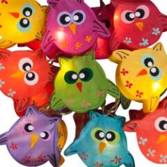 Hooty Owls – handcrafted owl fairy lights by Blaze On, available in 10, 20 and 30 Lights